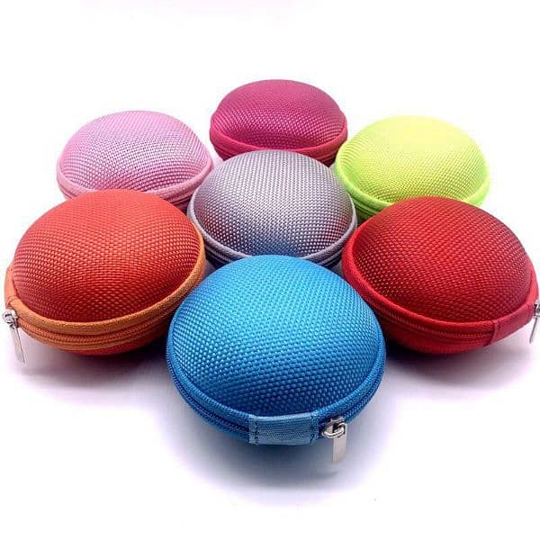 EVA Fabric Round Zipper Storage Hand Carrying Case 3