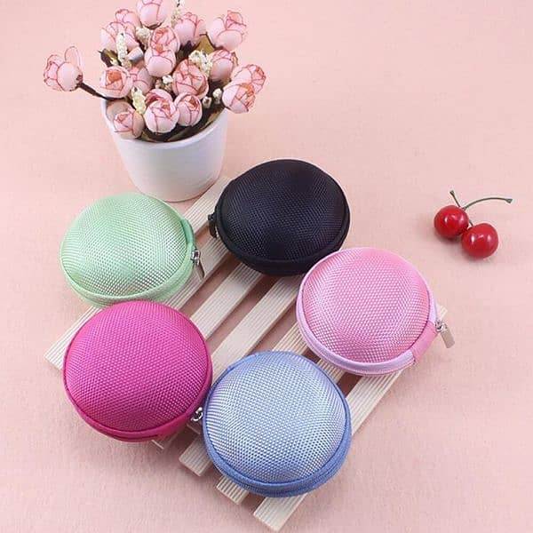 EVA Fabric Round Zipper Storage Hand Carrying Case 6