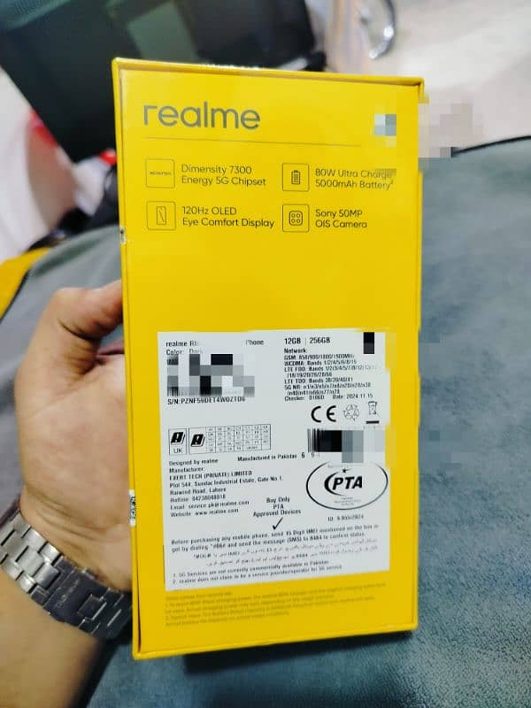 Box pack Realme 13+ 5g 2