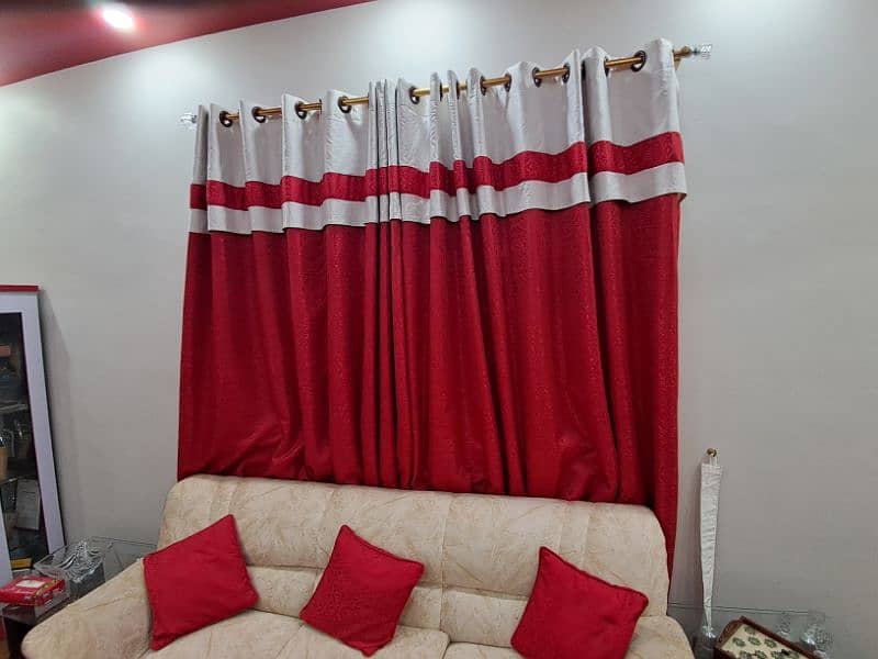 red color 6 pieces of curtain 2