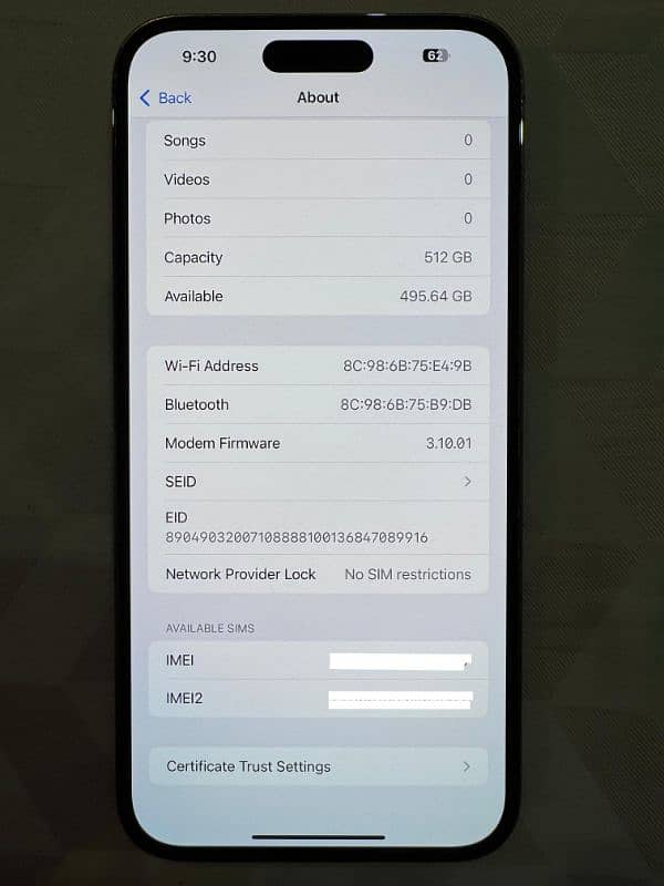 iPhone 14 Pro Max 512GB Non-PTA New Condition 4 months sim time 7