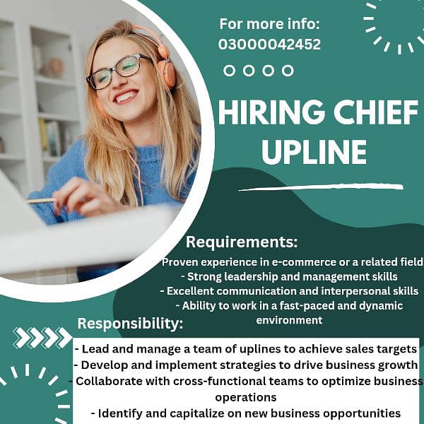 Chief upline required 1