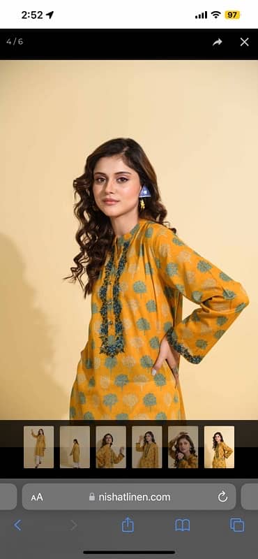 Nishat readymade shirts/suits 1