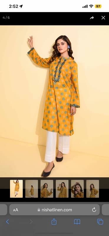 Nishat readymade shirts/suits 2