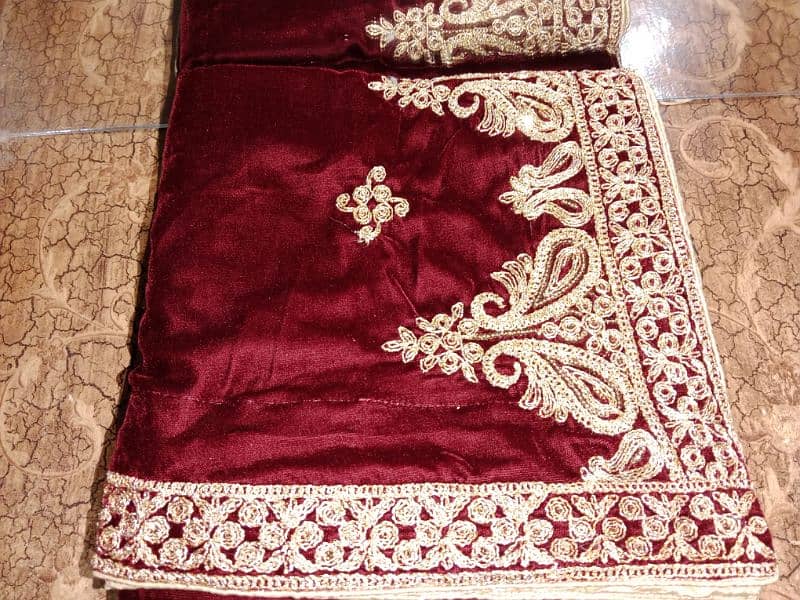 Velvet Shawl Embroidery Work Ladies and Gents 0