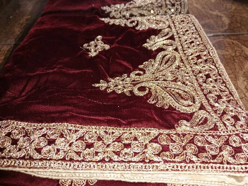 Velvet Shawl Embroidery Work Ladies and Gents 1