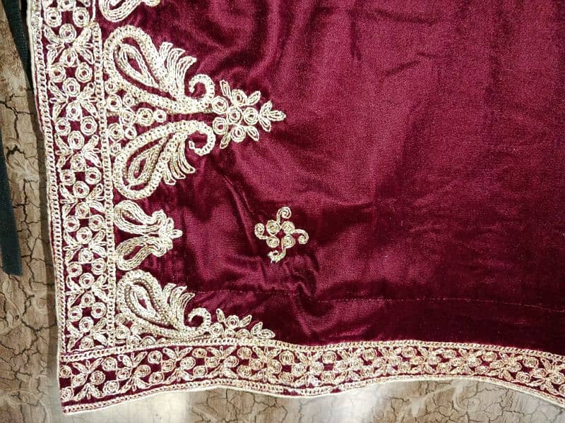 Velvet Shawl Embroidery Work Ladies and Gents 5