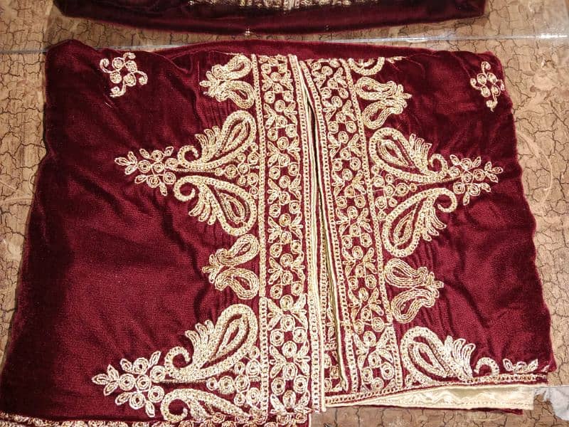 Velvet Shawl Embroidery Work Ladies and Gents 6