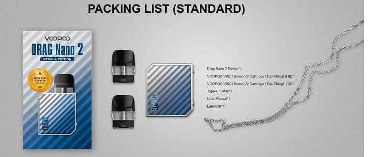 VOOPOO DRAG NANO 2 (NEBULA EDITION) 20W POD KIT 1