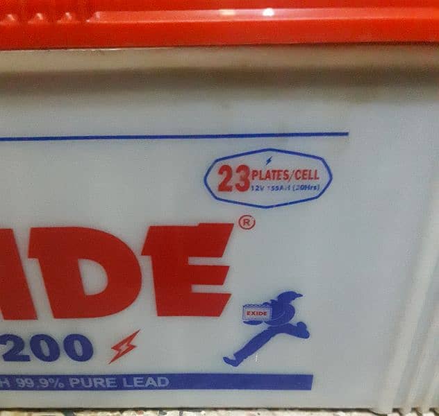 exide battery 200 mha 23 plates normal use 0