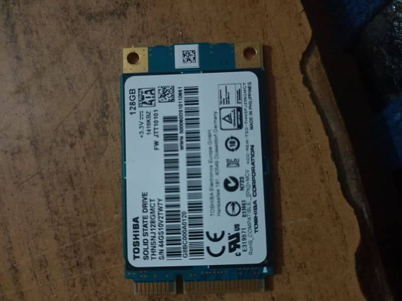 128 gb SSD card , laptop 0