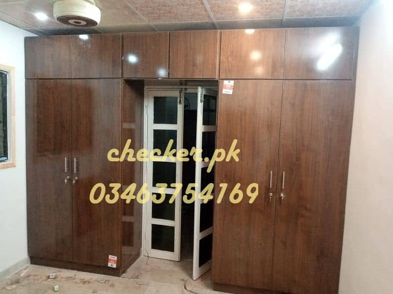 almari, acrylic wardrobe, sliding & cabinet cupboard, kitchen cabinet 6