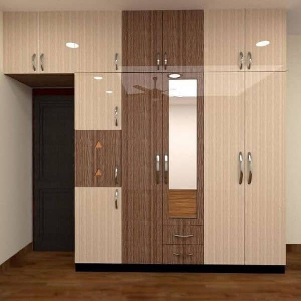 almari, acrylic wardrobe, sliding & cabinet cupboard, kitchen cabinet 13