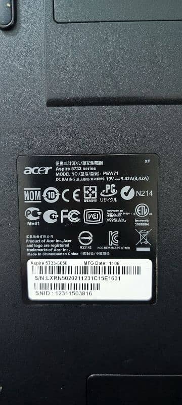 Acer Core i3 1