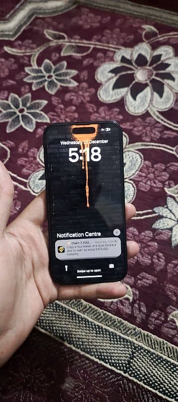 i phone 14 pro Black colour Non Pta Physical + Esim (Sim working ) 1