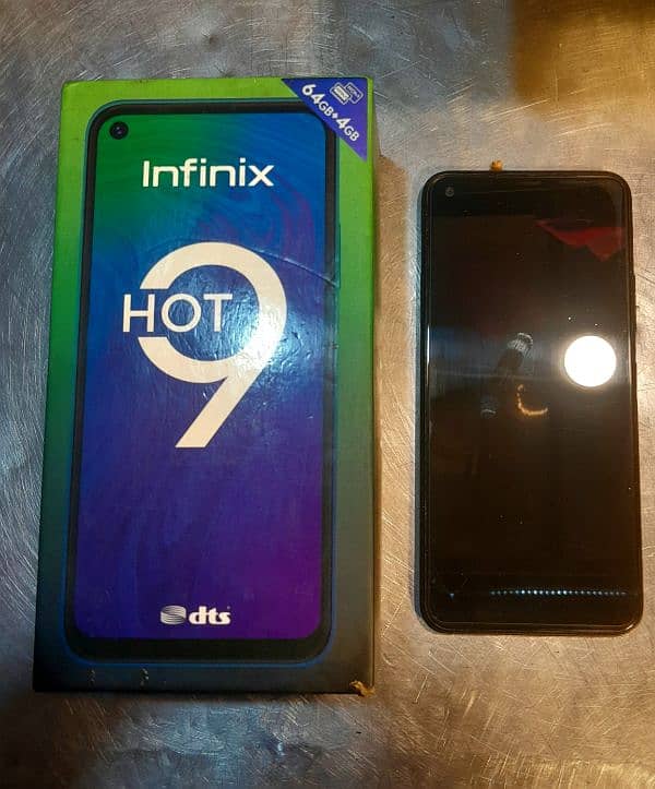 Infinix Hot 9 urgent for sale with box 4GB 64GB 3