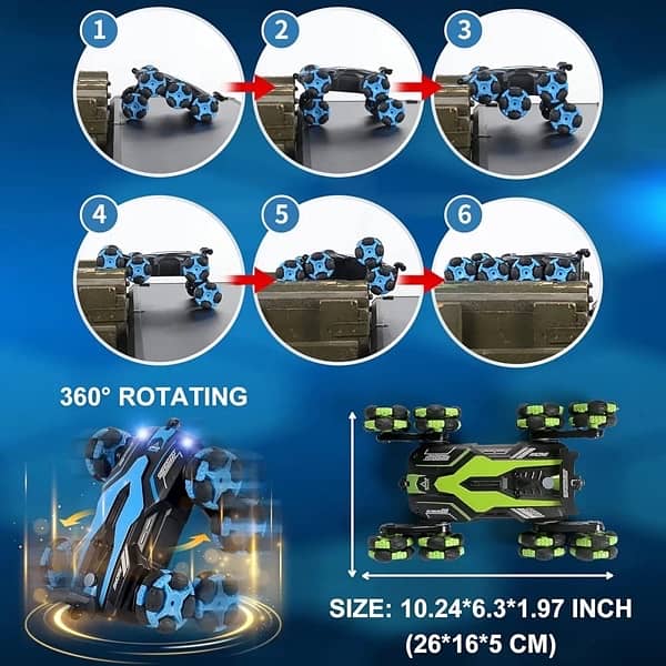 8 Wheels Spray Function Remote Control Car | Spray Function RC Car Toy 4