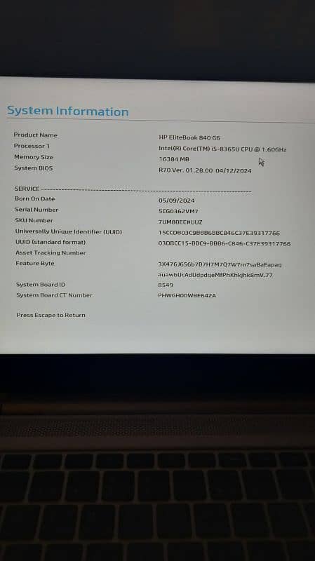 HP Ellitebook 840 G6 For Sale 2