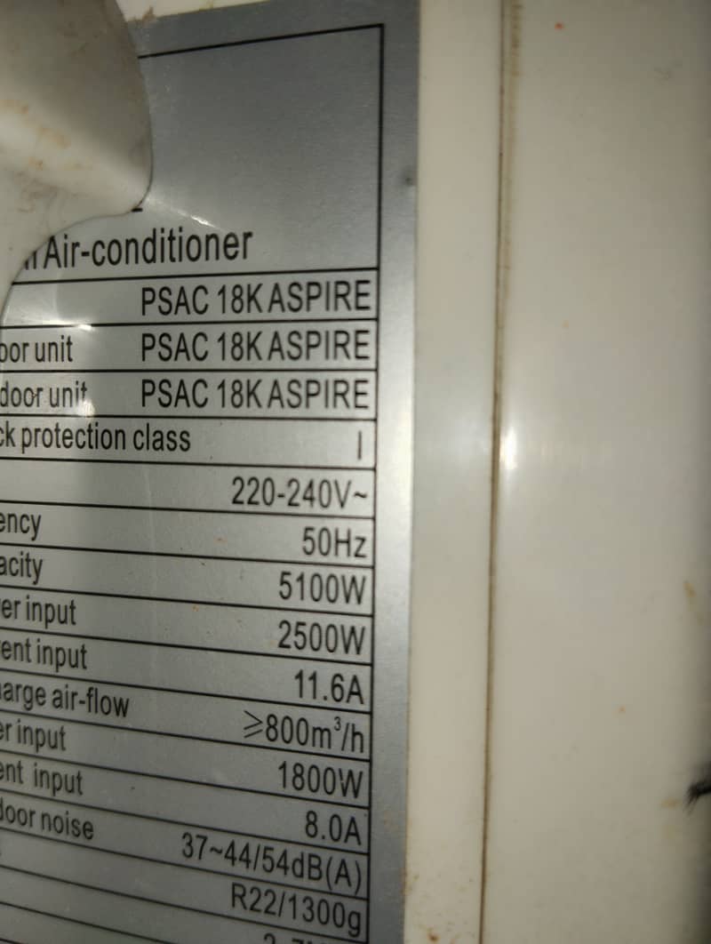 AC 1.5 ton pel used good condition excellent cooling 6