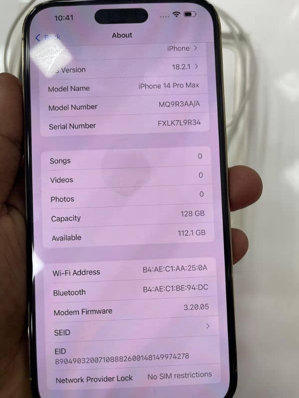 iphone 14pro max fu 128gb 5