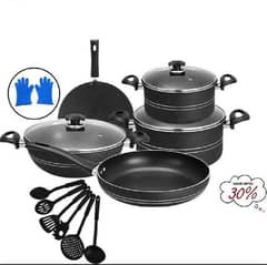 Non Stick Cookware Set- 17 Pcs -