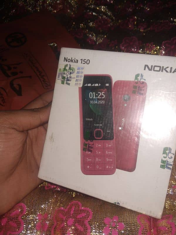 NOKiA 150 box pack Non active  pin pack not open box abhi tk 1