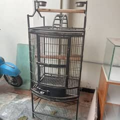 grey parrot cage