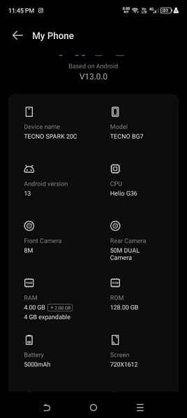 Tecno Spark 20C With Box and Charger 3