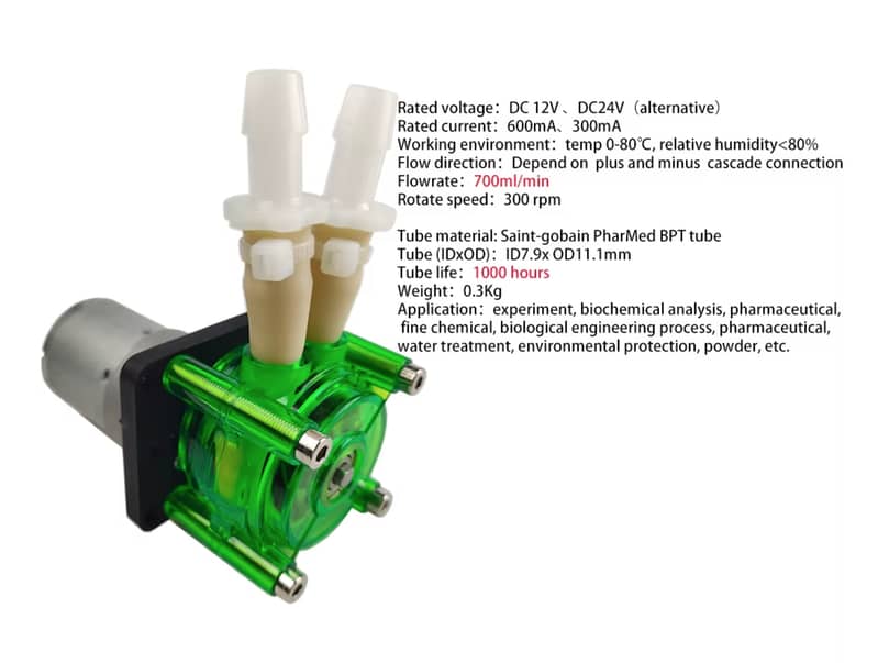 Peristaltic pump | Dosing pump | Water pump | 24V DC | plate 2