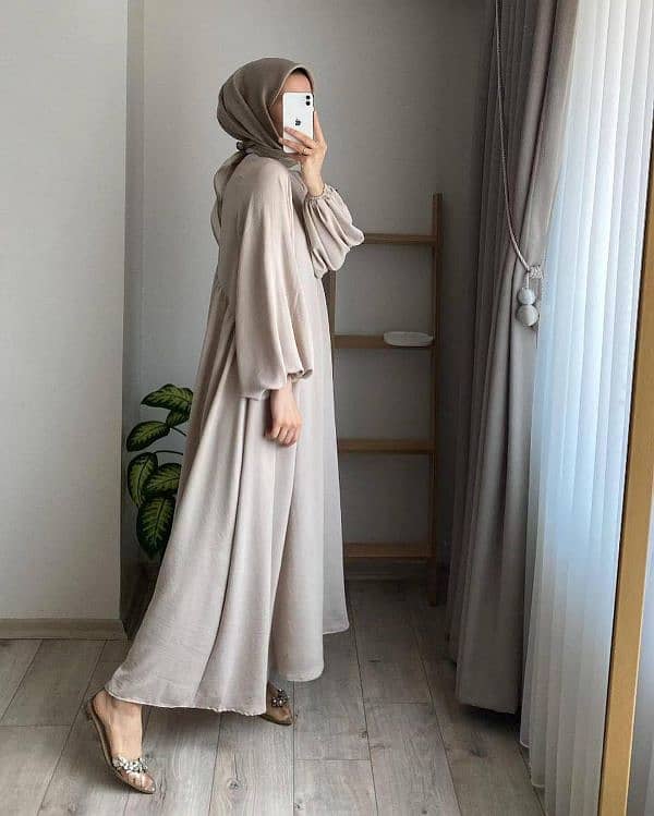 womens elegant fashion loose pullover abaya 1 pcs 2