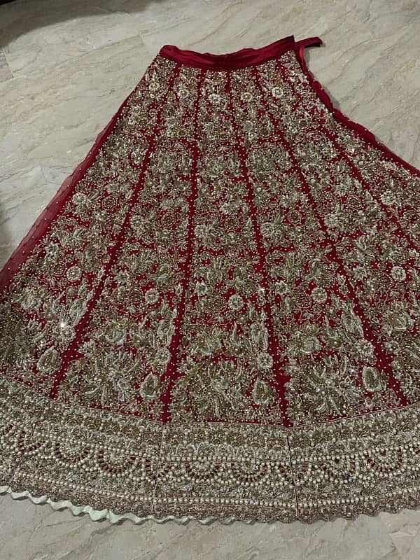 4 piece Bridal lehnga for urgent sale 1