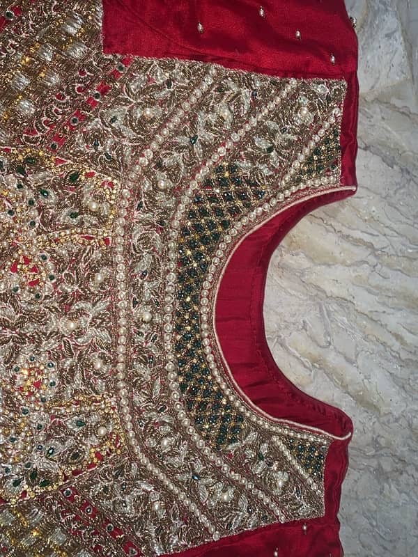 4 piece Bridal lehnga for urgent sale 6