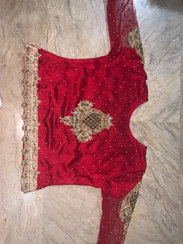 4 piece Bridal lehnga for urgent sale 7