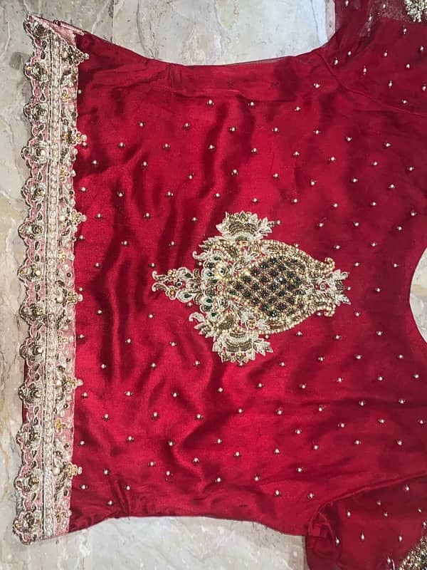 4 piece Bridal lehnga for urgent sale 9