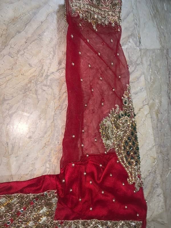 4 piece Bridal lehnga for urgent sale 10