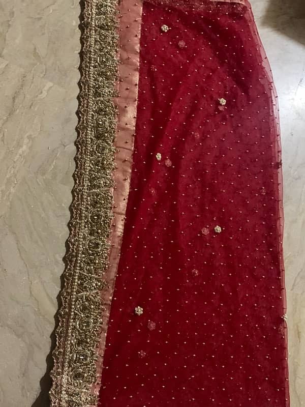 4 piece Bridal lehnga for urgent sale 12