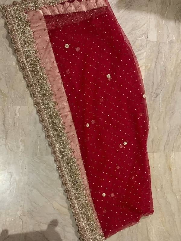 4 piece Bridal lehnga for urgent sale 13