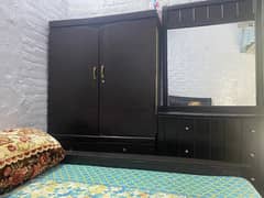 King Size BedrOom set with Almirah