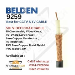 Belden Rg-59 coaxial cable original 9842 available