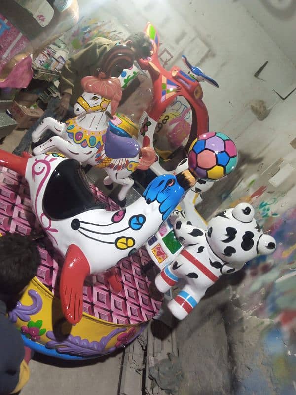 Token coin operated playland / kiddy rides 03167954243 ٹوکن والےجھولے 12