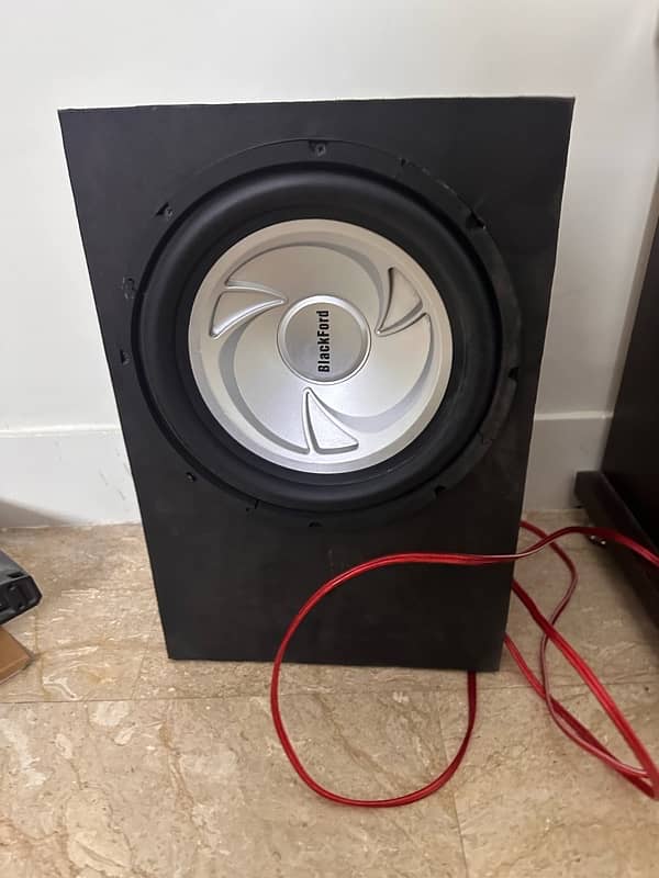 amplifier and woofer 4