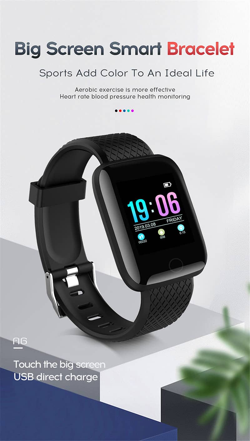 116S 1.44" Smartwatch Men Women Bluetooth 4.0 Sports Watch Watch Water 13