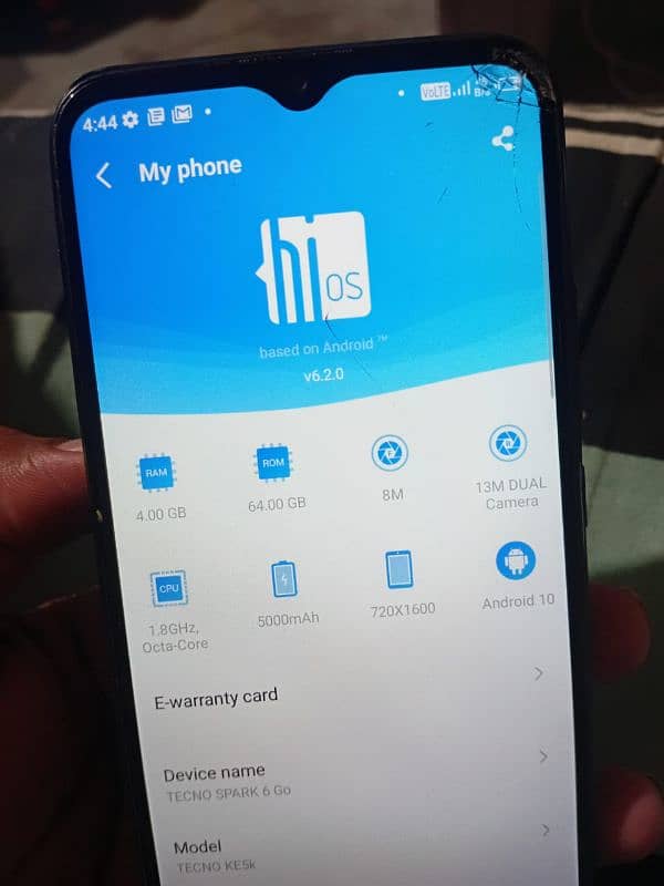 tecno spark 6 go 4 GB 64 GB box charge sath he 2