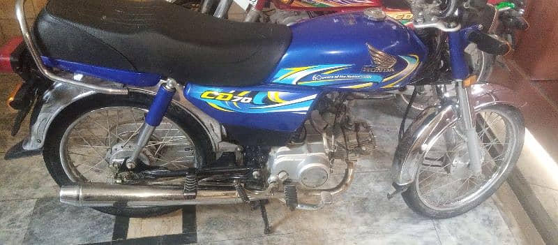 Honda CD 70 blue color manufactur 2024 0