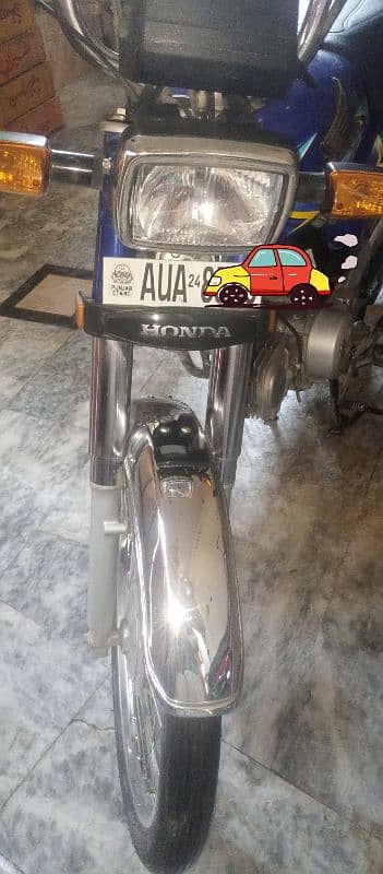 Honda CD 70 blue color manufactur 2024 1