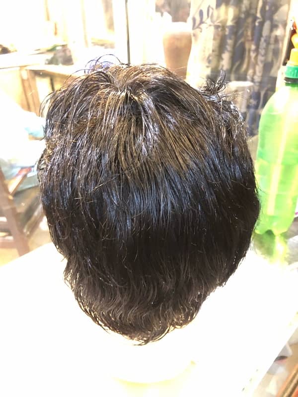 Hair Unit Full Had Men’s 100% Human Hair 5