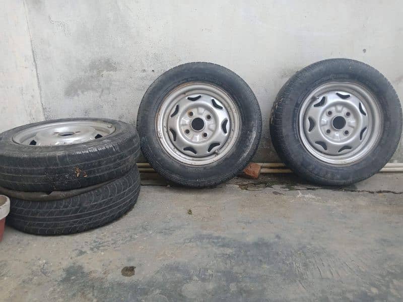 rims with tyres size 13 for khyber/cultus/margala 0