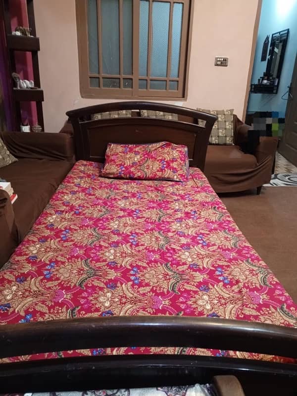 Wooden Bed Set 1