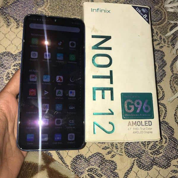 Infinix note 12 (8/128) AMOLED Display No shade 9