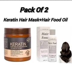 Keratin Hair Mask & Hair food oil